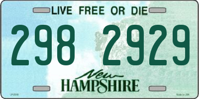 NH license plate 2982929
