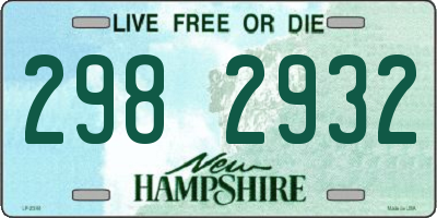 NH license plate 2982932