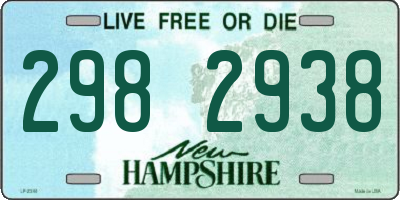 NH license plate 2982938