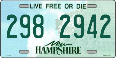 NH license plate 2982942