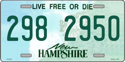 NH license plate 2982950