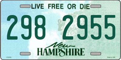 NH license plate 2982955