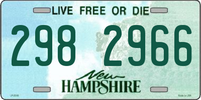 NH license plate 2982966