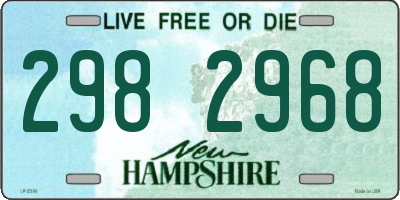 NH license plate 2982968