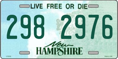 NH license plate 2982976
