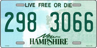 NH license plate 2983066