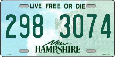 NH license plate 2983074
