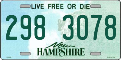 NH license plate 2983078