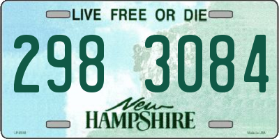 NH license plate 2983084