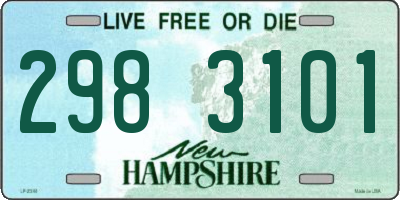 NH license plate 2983101