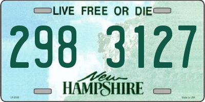 NH license plate 2983127