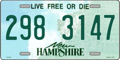 NH license plate 2983147