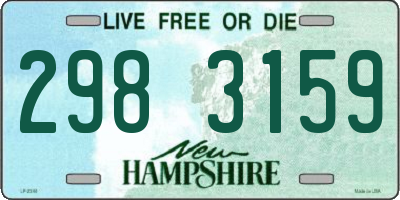 NH license plate 2983159