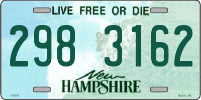 NH license plate 2983162