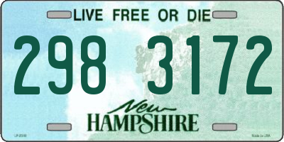 NH license plate 2983172