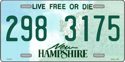 NH license plate 2983175