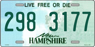 NH license plate 2983177