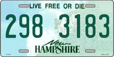 NH license plate 2983183