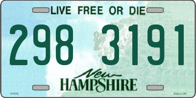 NH license plate 2983191