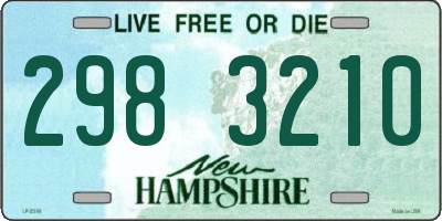 NH license plate 2983210