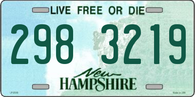 NH license plate 2983219