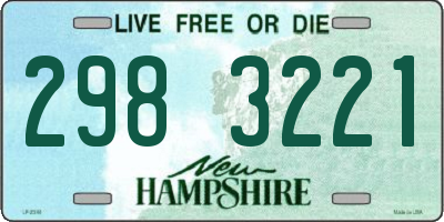 NH license plate 2983221