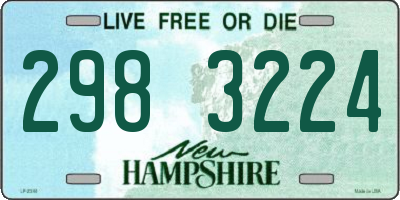 NH license plate 2983224