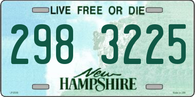 NH license plate 2983225