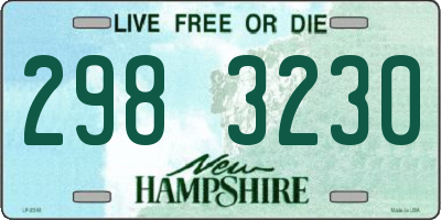 NH license plate 2983230
