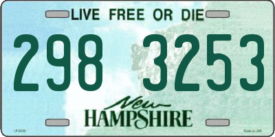 NH license plate 2983253