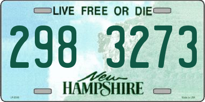 NH license plate 2983273