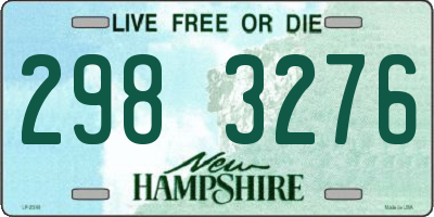 NH license plate 2983276