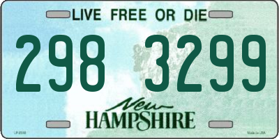 NH license plate 2983299