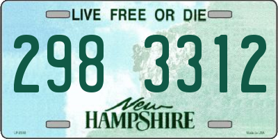 NH license plate 2983312
