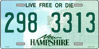 NH license plate 2983313