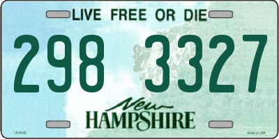 NH license plate 2983327