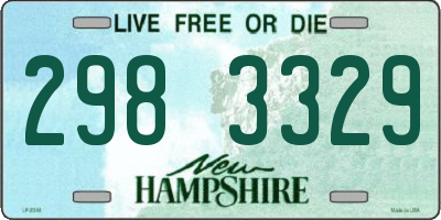 NH license plate 2983329