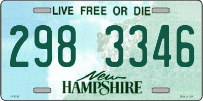 NH license plate 2983346