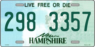 NH license plate 2983357