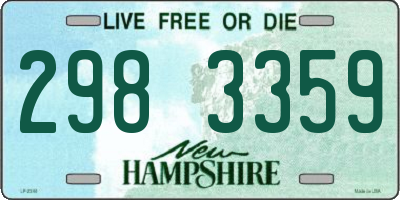 NH license plate 2983359