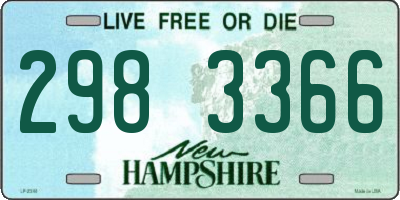 NH license plate 2983366