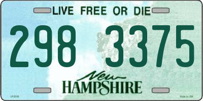NH license plate 2983375