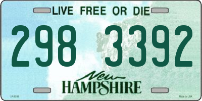 NH license plate 2983392