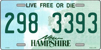 NH license plate 2983393