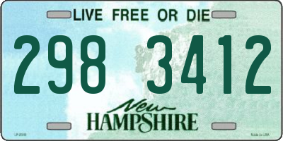 NH license plate 2983412