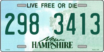 NH license plate 2983413