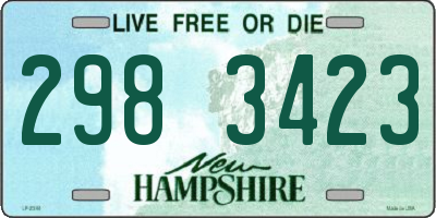 NH license plate 2983423