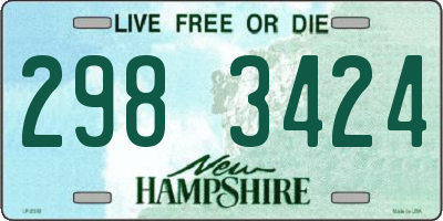 NH license plate 2983424