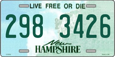 NH license plate 2983426