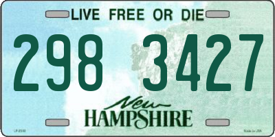 NH license plate 2983427